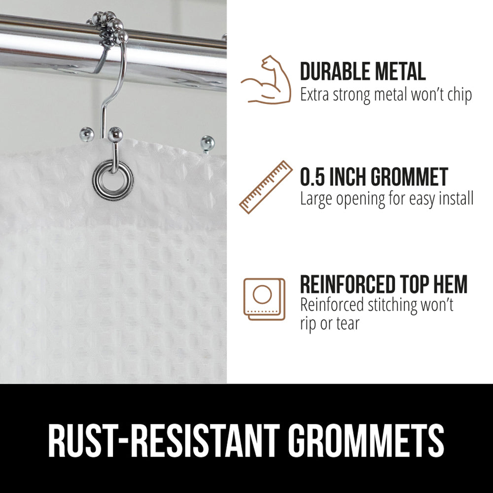 Waffle Shower Curtain Gorilla Grip