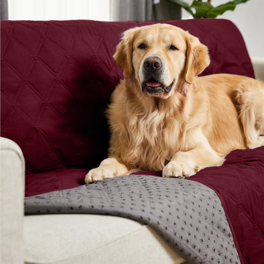 Waterproof Pet Blanket  Gorilla Grip Burgundy