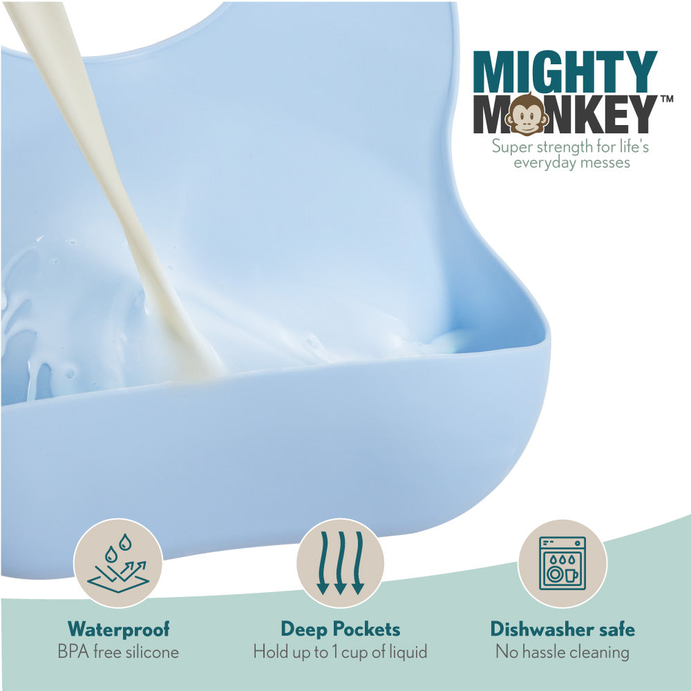 Mighty Monkey Silicone Bib Gorilla Grip
