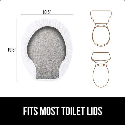 Toilet Lid Cover Gorilla Grip Bright White ICONS2