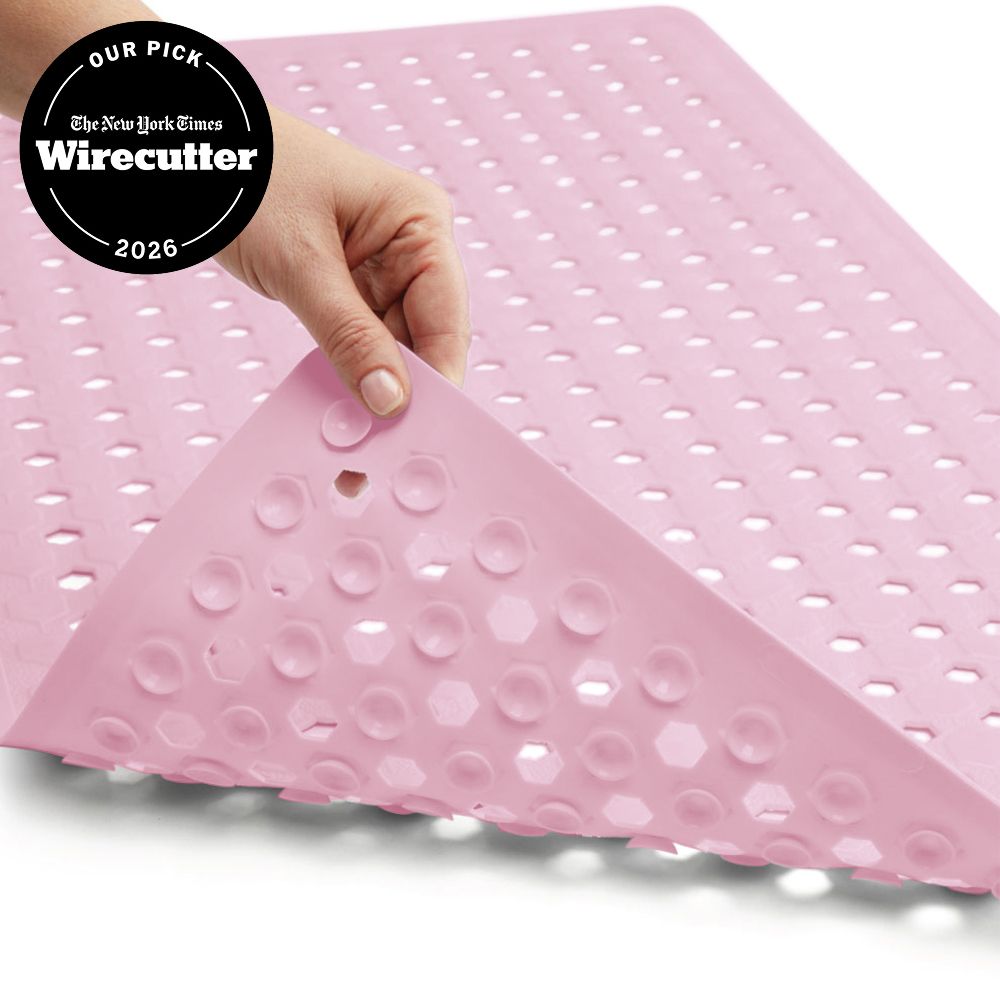 Bath Mat Gorilla Grip Light Pink Opaque 1 Pack