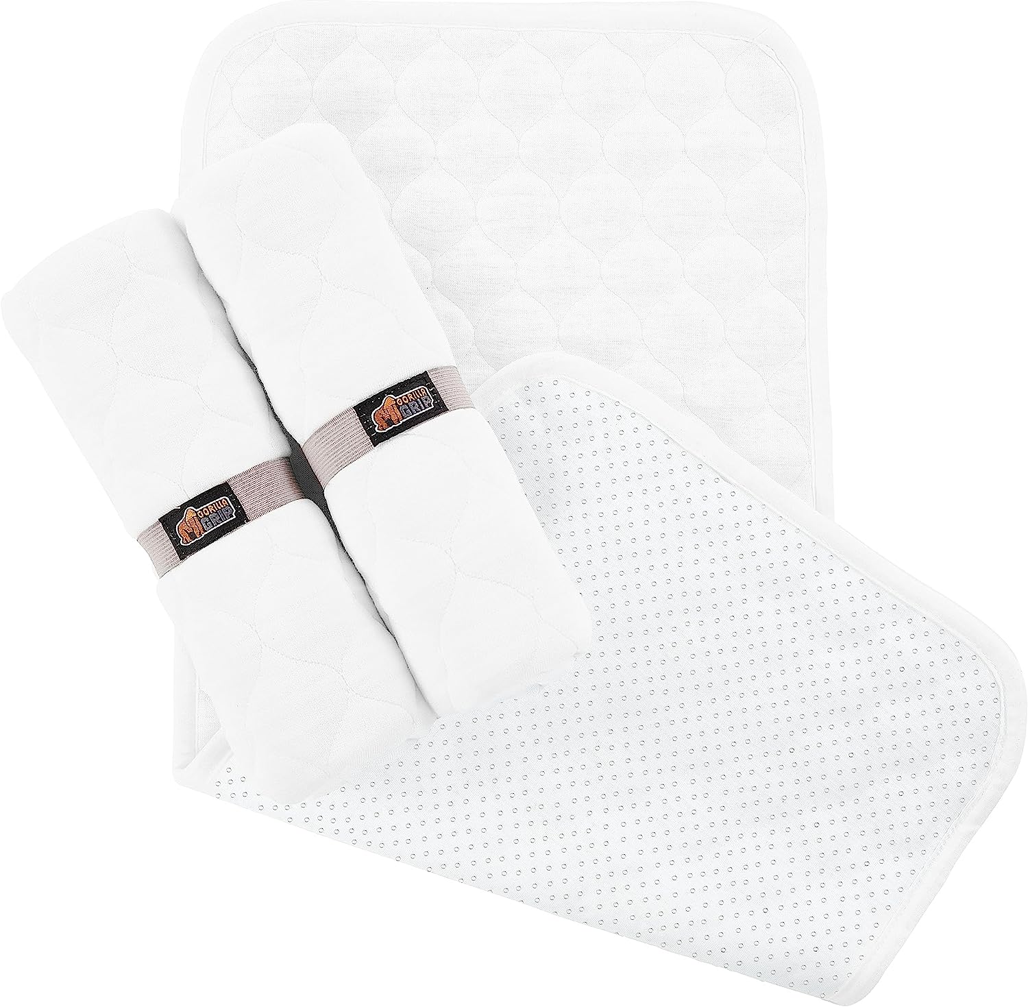 Gorilla Grip  3 Pack Soft Quilted Waterproof Baby Changing Pad Liners