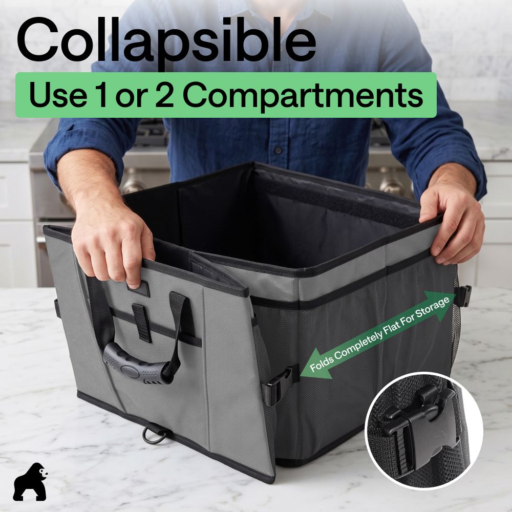 Trunk Organizer Gorilla Grip Gray ACT2