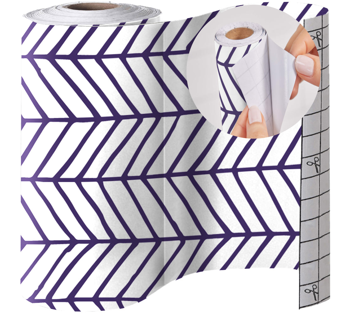 Peel and Stick Liner Gorilla Grip Blue/White 11.8"x10'