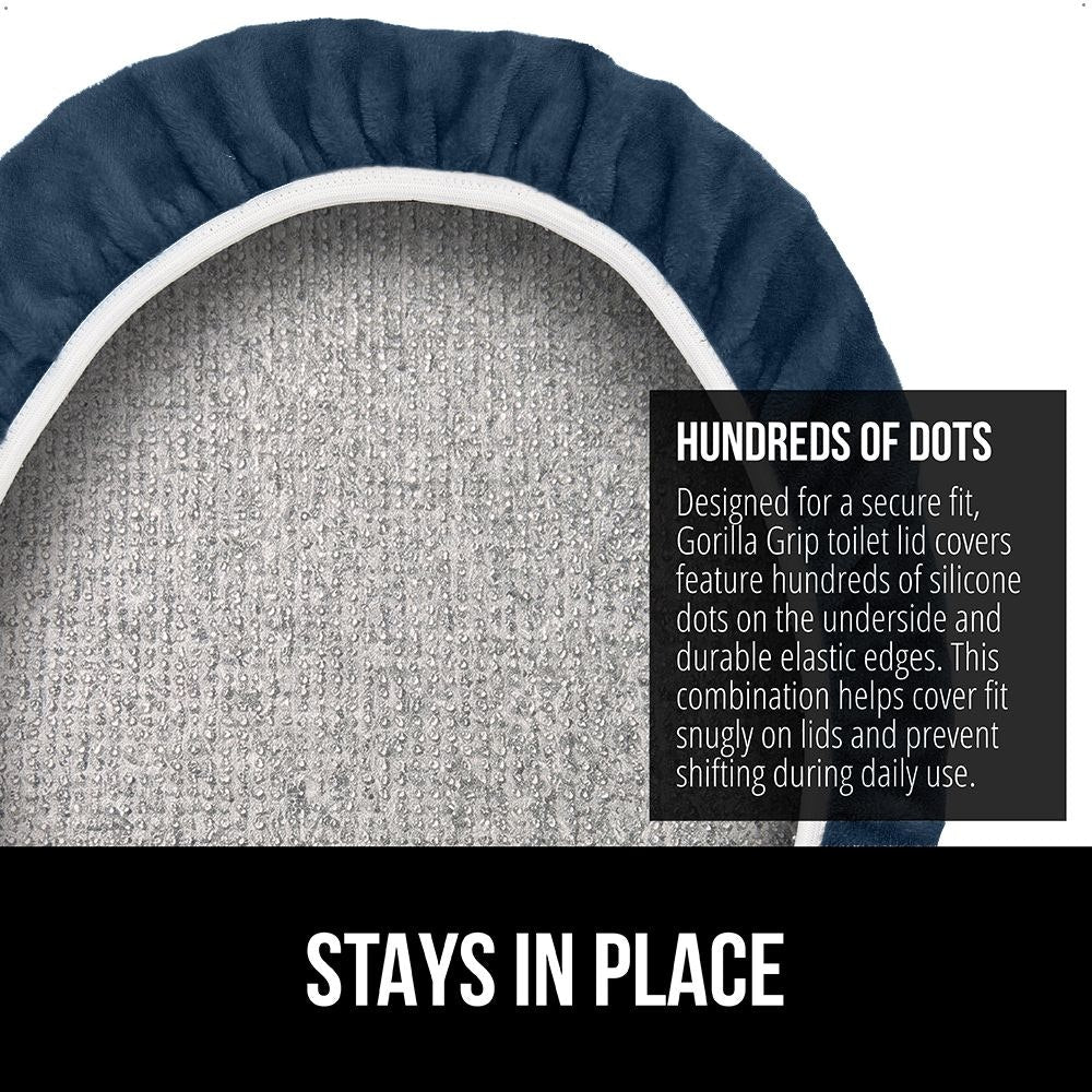 Toilet Lid Cover Gorilla Grip Navy STORY