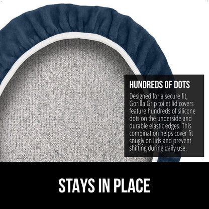 Toilet Lid Cover Gorilla Grip Navy STORY