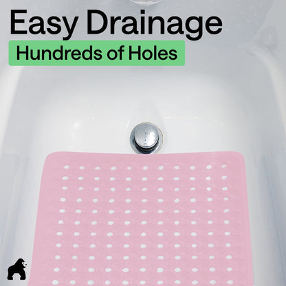 Bath Mat Gorilla Grip Light Pink Opaque Lifestyle