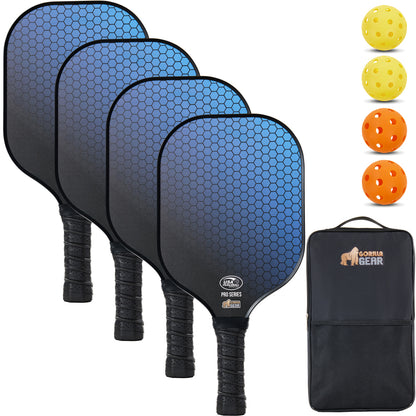 Pickleball Set  Gorilla Grip Blue 4 Pack 