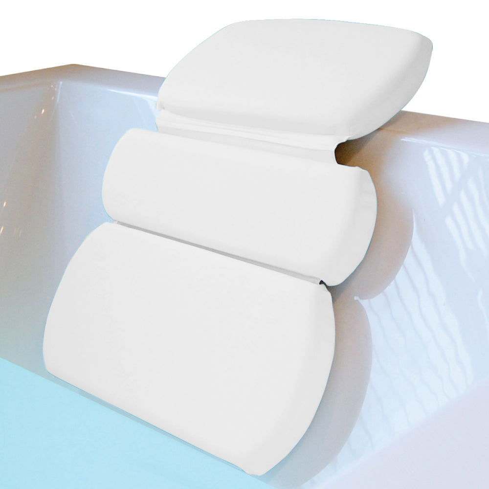 Bath Pillow  Gorilla Grip White 3 Panel 