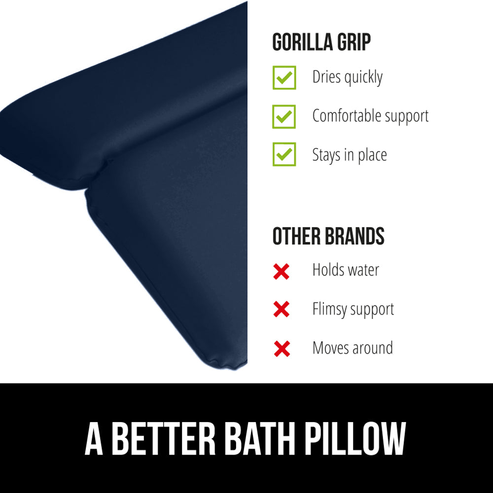 Bath Pillow  Gorilla Grip   