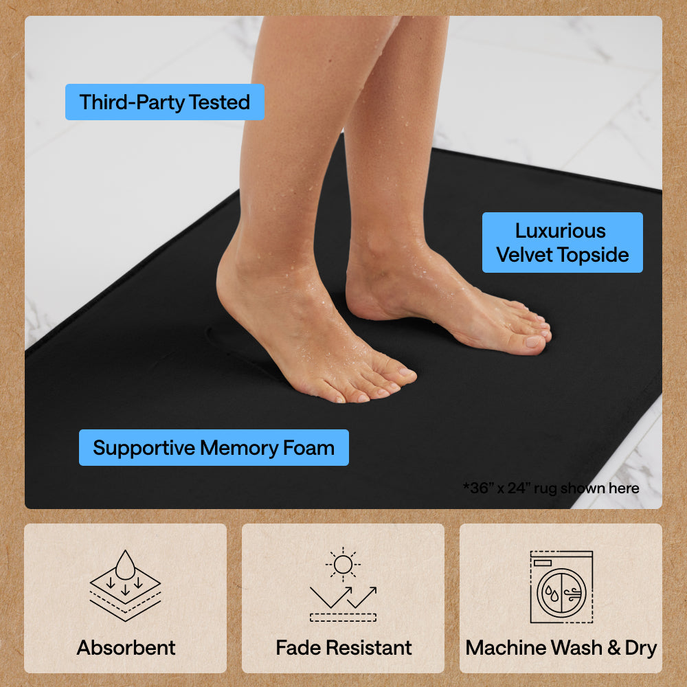 Memory Foam Bath Mat Gorilla Grip