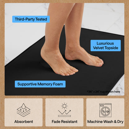Memory Foam Bath Mat Gorilla Grip