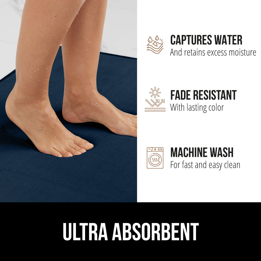 Bath Rug Memory Contour Gorilla Grip