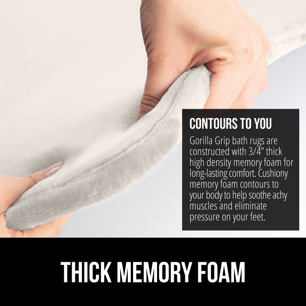 Memory Foam Bath Mat  Gorilla Grip   