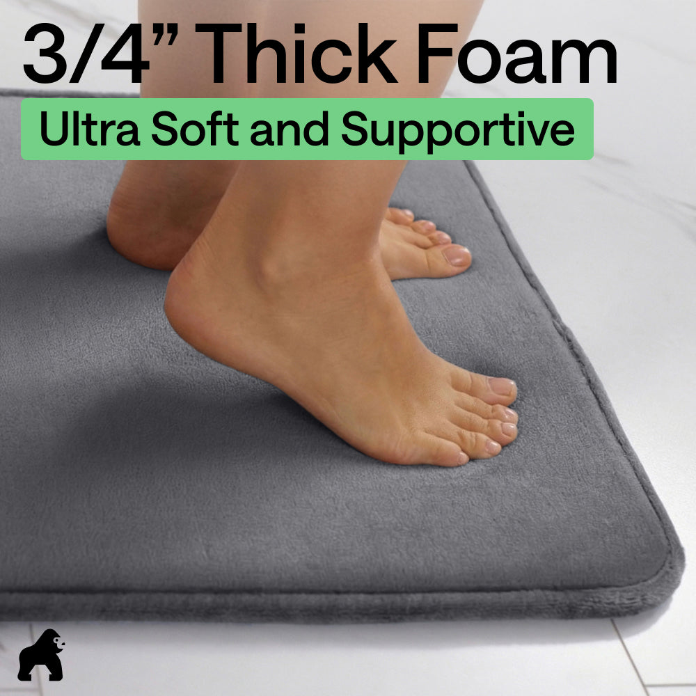 Memory Foam Bath Mat Gorilla Grip