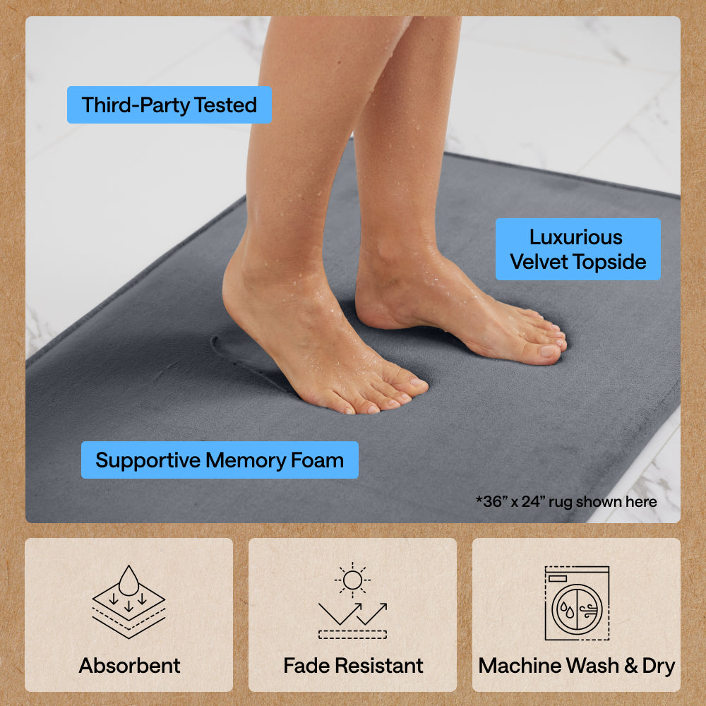 Memory Foam Bath Mat Gorilla Grip