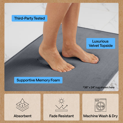 Memory Foam Bath Mat Gorilla Grip