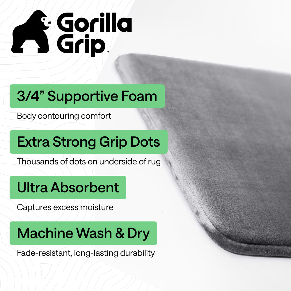 Memory Foam Bath Mat Gorilla Grip