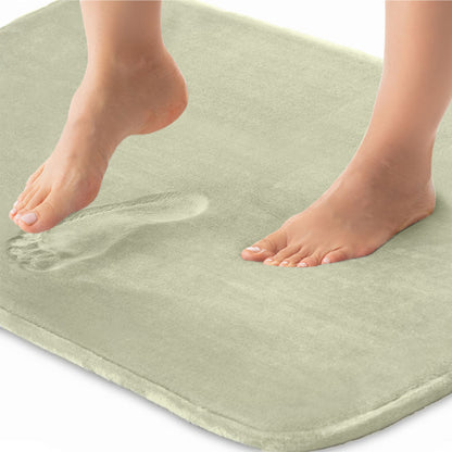 Memory Foam Bath Mat  Gorilla Grip Sage 24" x 17" 