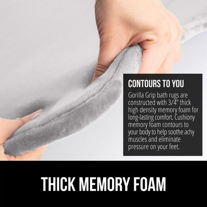 Memory Foam Bath Mat  Gorilla Grip   