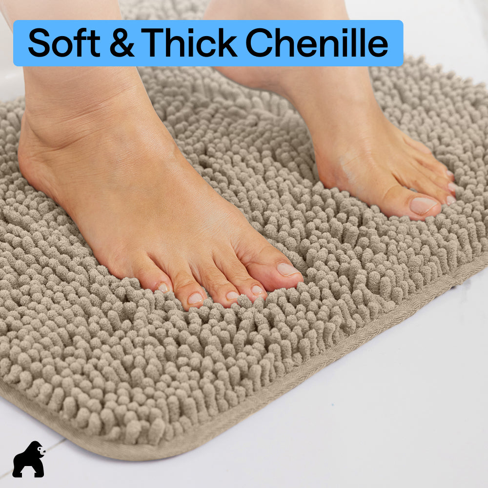 Chenille Bath Rug Contour