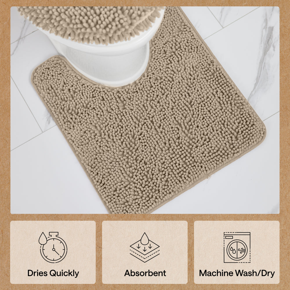 Chenille Bath Rug Contour