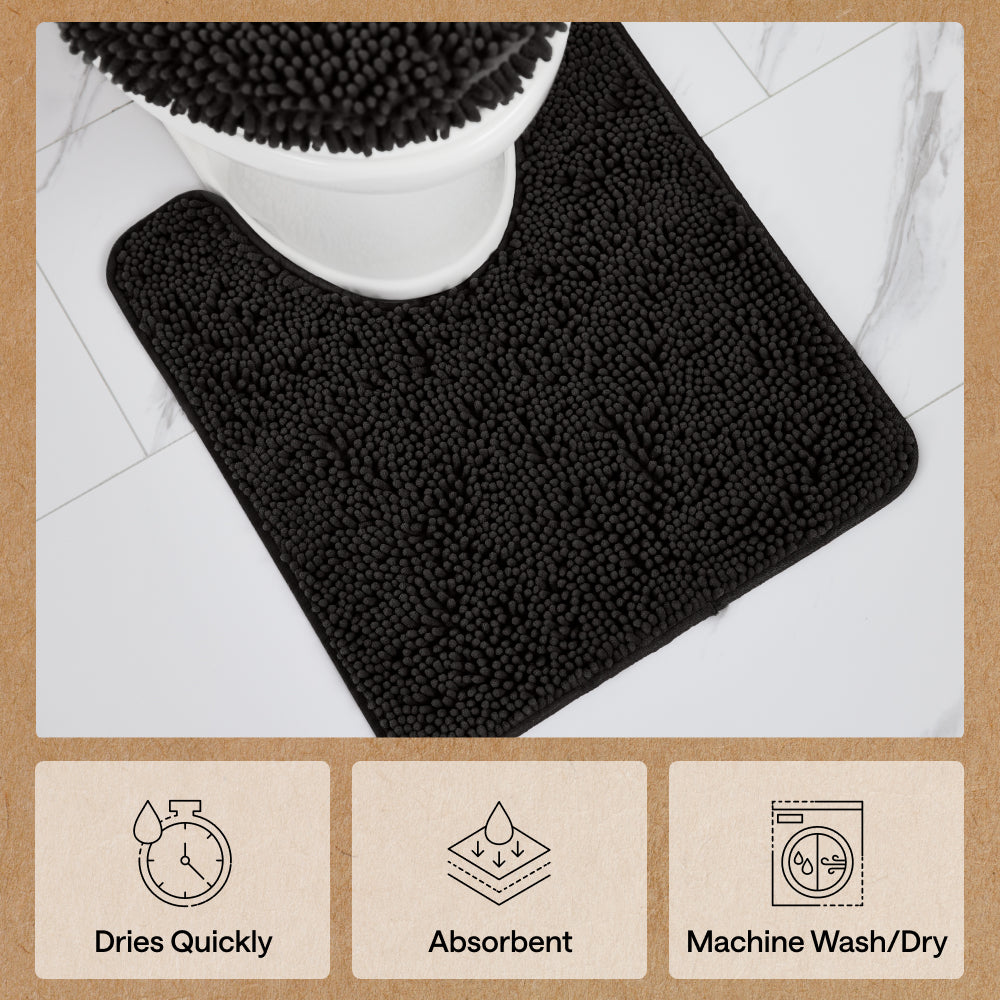 Chenille Bath Rug Contour