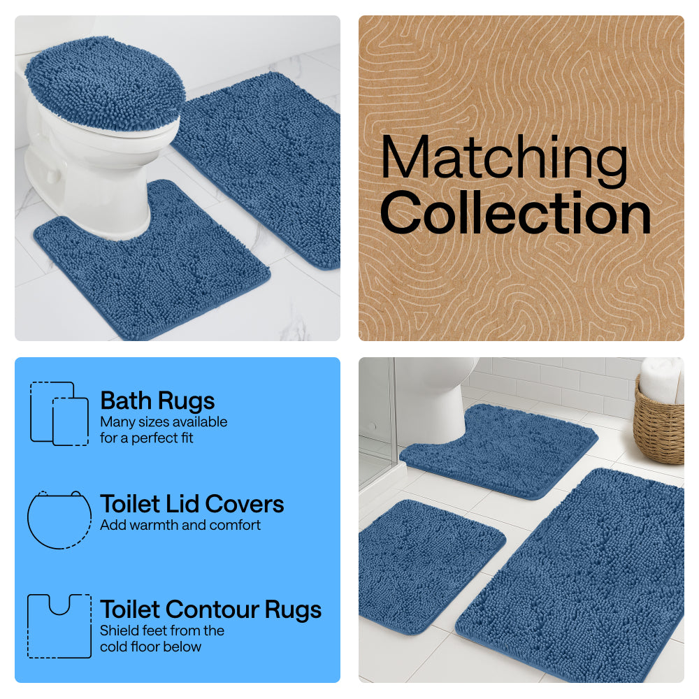 Chenille Bath Rug Contour