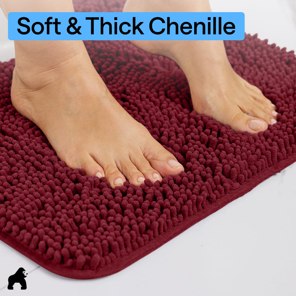 Chenille Bath Rug Contour