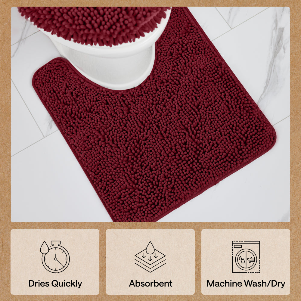 Chenille Bath Rug Contour