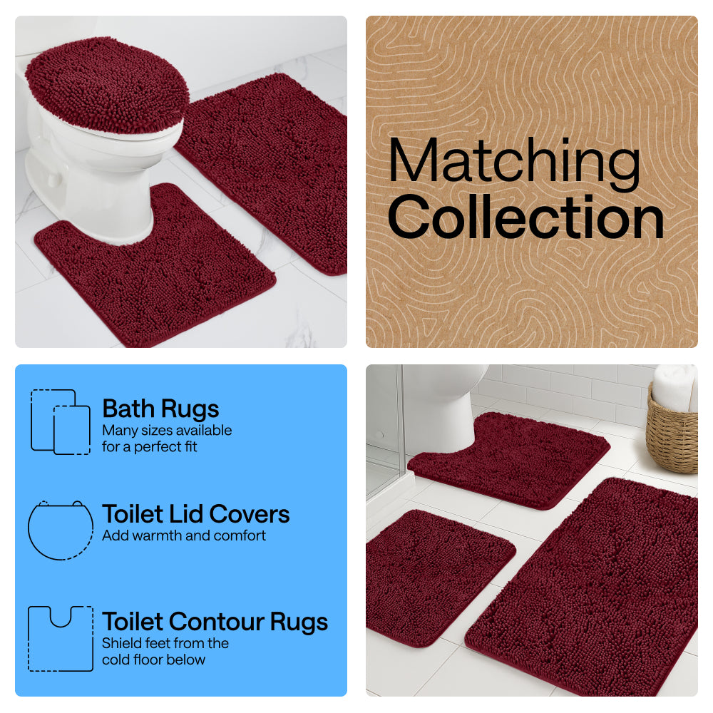 Chenille Bath Rug Contour