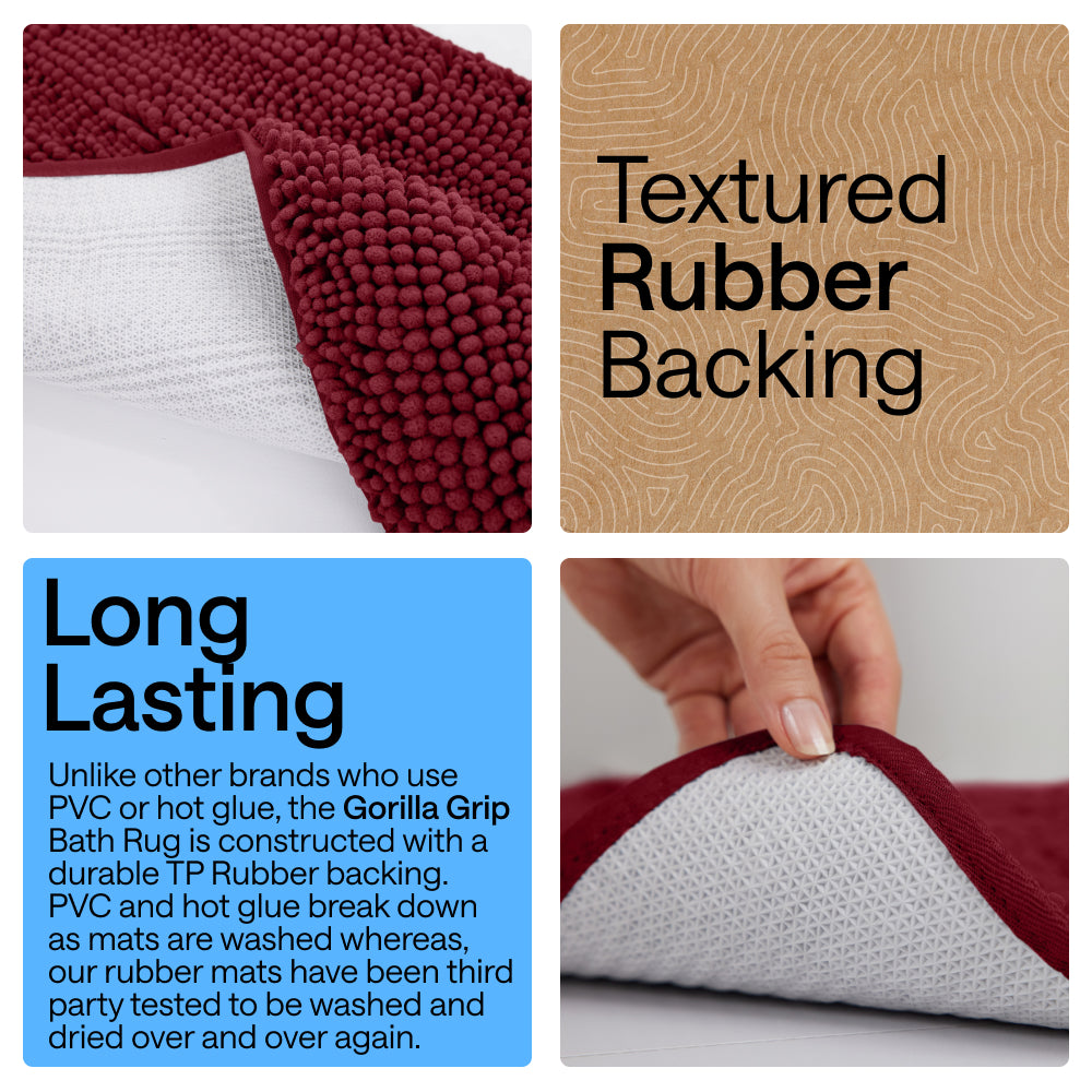 Chenille Bath Rug Contour
