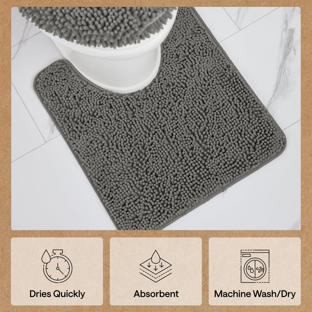 Chenille Bath Rug Contour