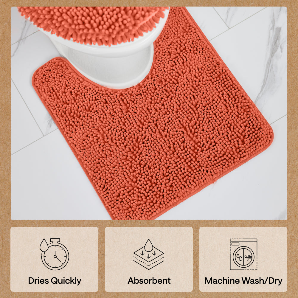 Chenille Bath Rug Contour
