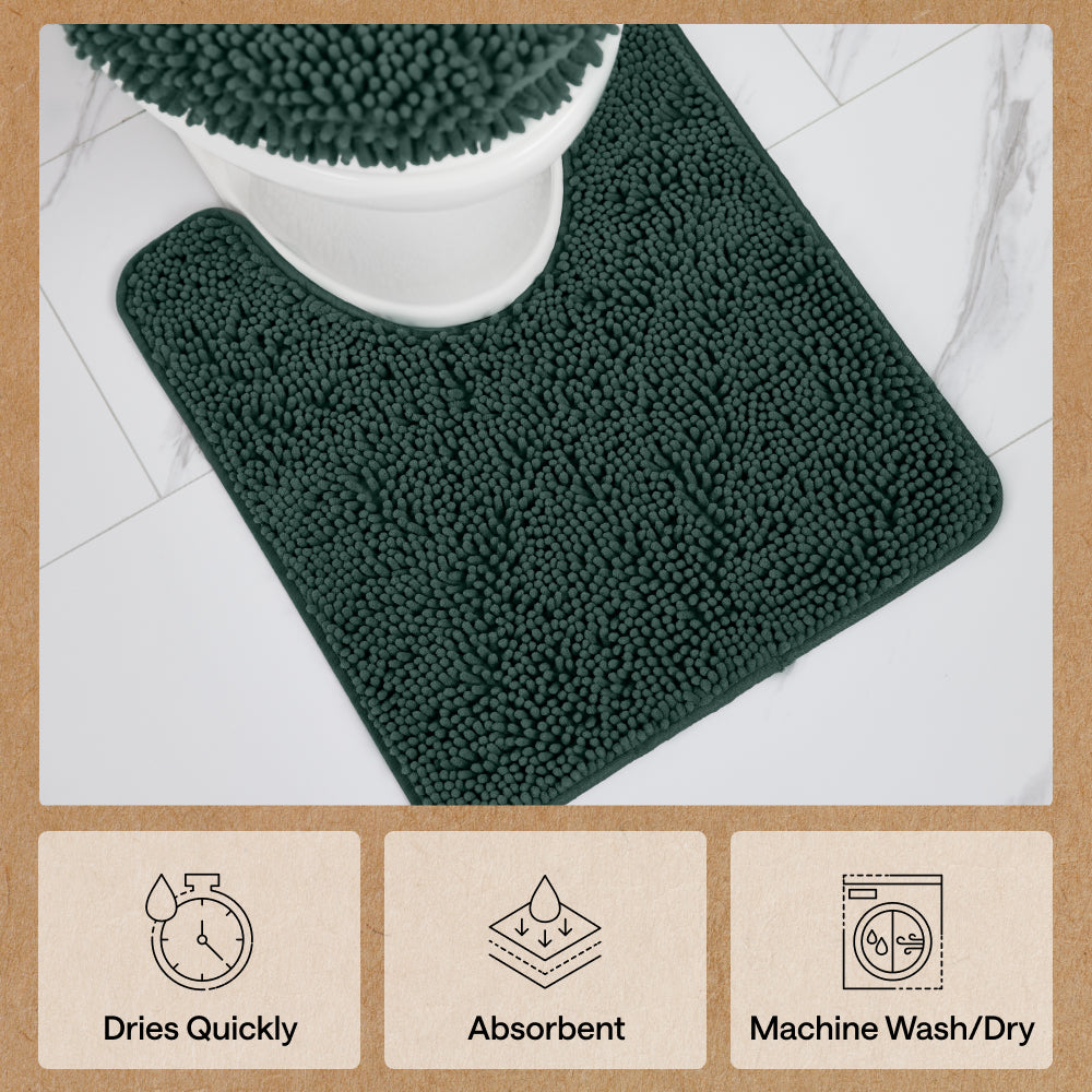 Chenille Bath Rug Contour