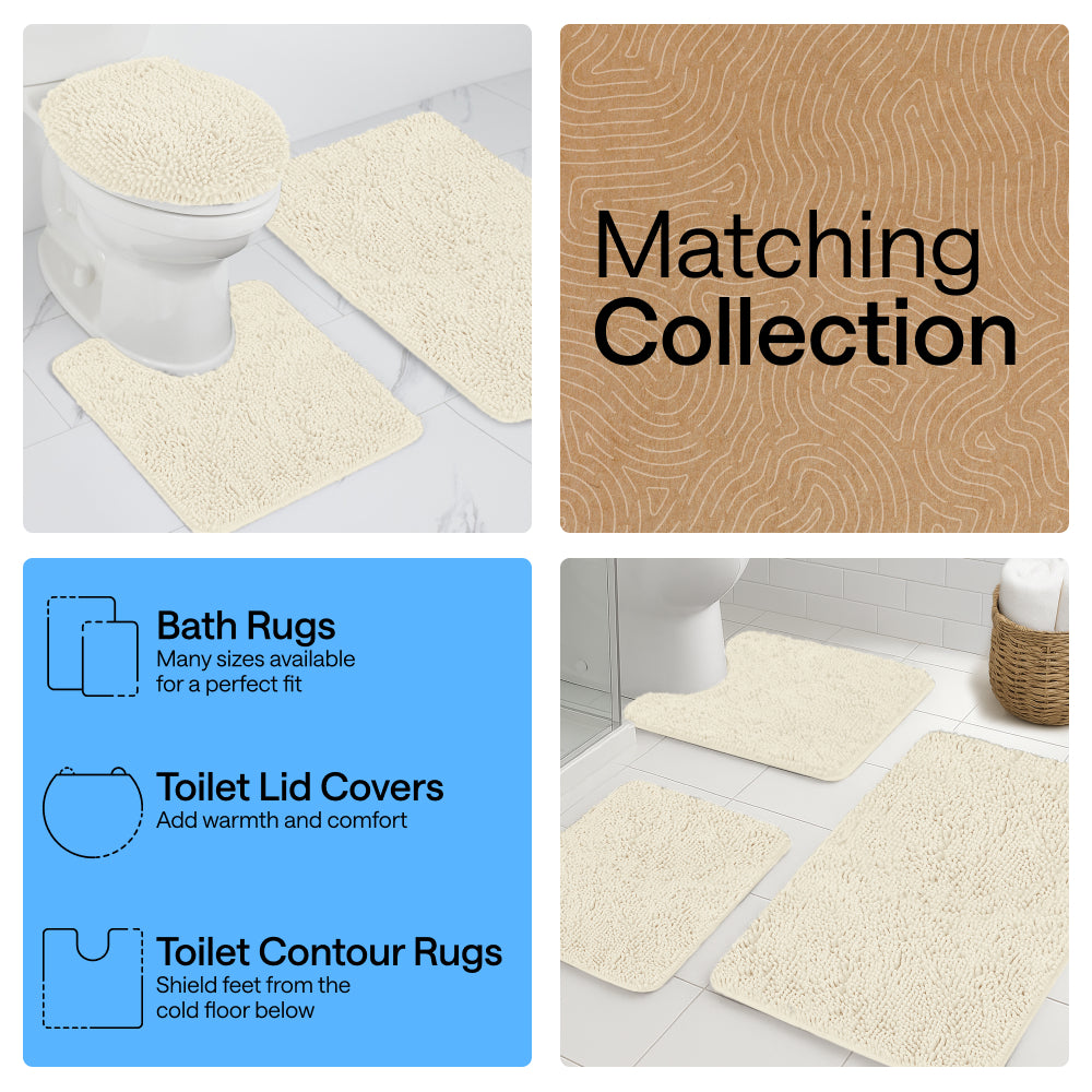 Chenille Bath Rug Contour