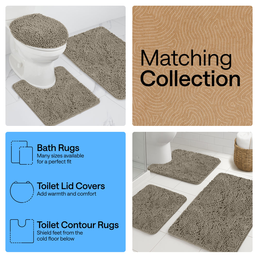 Chenille Bath Rug Contour