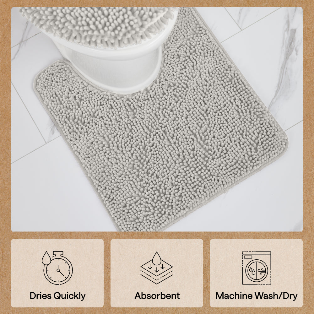 Chenille Bath Rug Contour