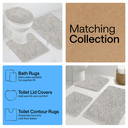 Chenille Bath Rug Contour