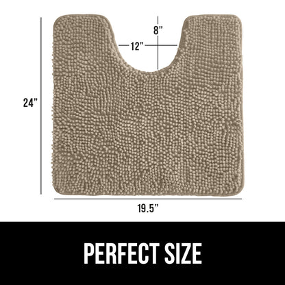 Set of 2 Chenille Bath Rug Gorilla Grip