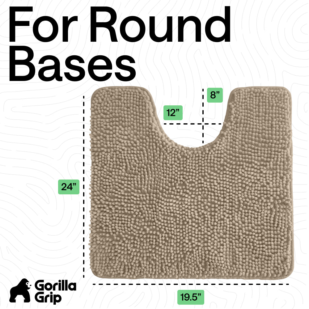 Chenille Bath Rug Contour