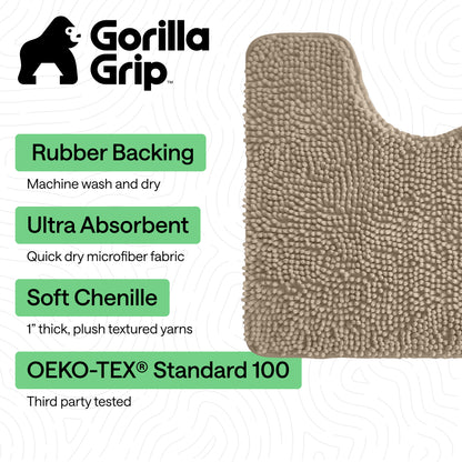 Chenille Bath Rug Contour