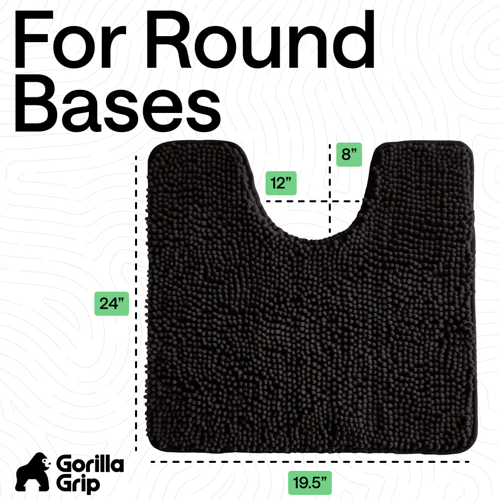 Chenille Bath Rug Contour