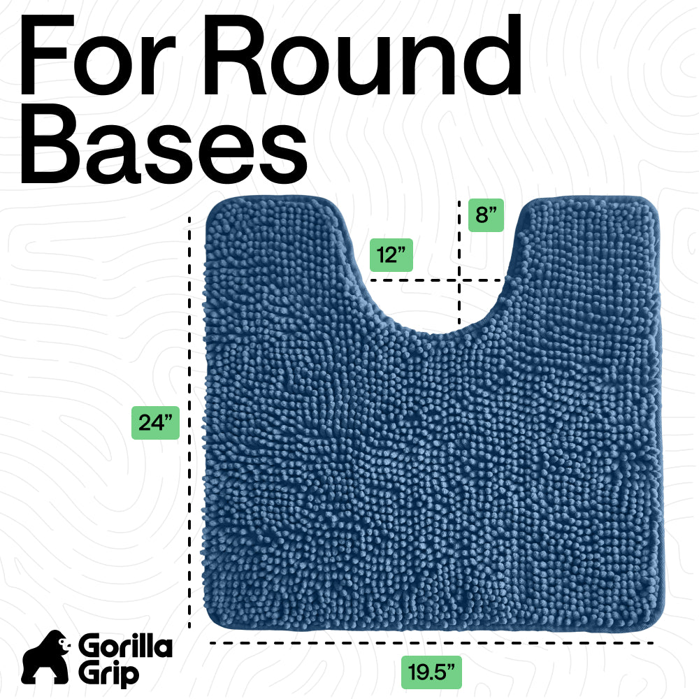 Chenille Bath Rug Contour