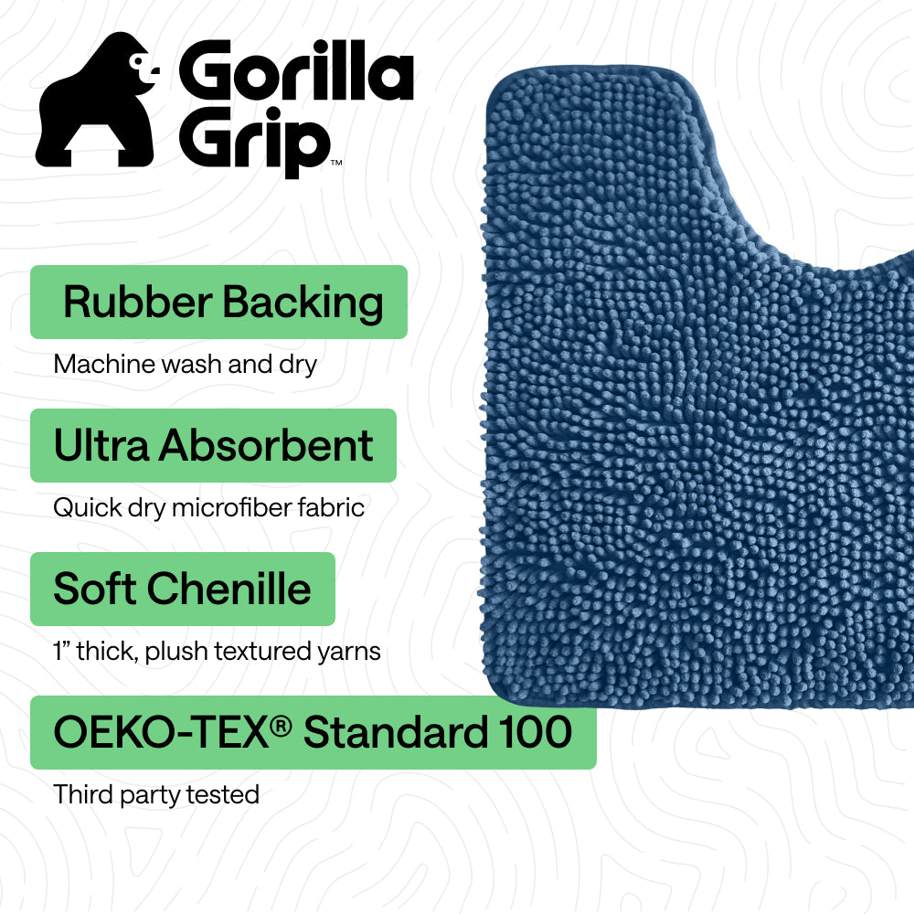 Chenille Bath Rug Contour