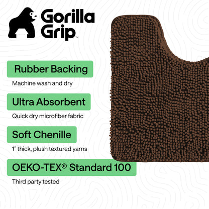 Chenille Bath Rug Contour