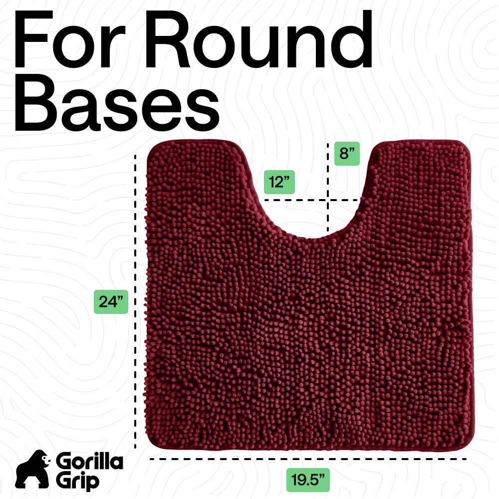 Chenille Bath Rug Contour