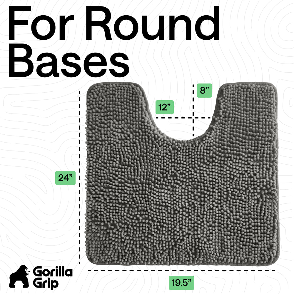 Chenille Bath Rug Contour