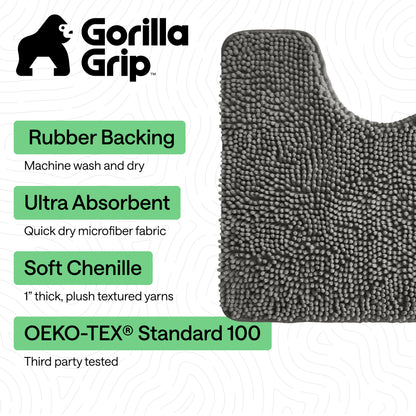 Chenille Bath Rug Contour