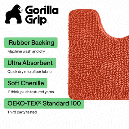 Chenille Bath Rug Contour